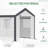 Outsunny 10' X 7' X 7' Walk-In Greenhouse, Outdoor Garden Warm Hot House With 4 Roll-Up Windows, 2 Zippered Doors And Weather Cover, White