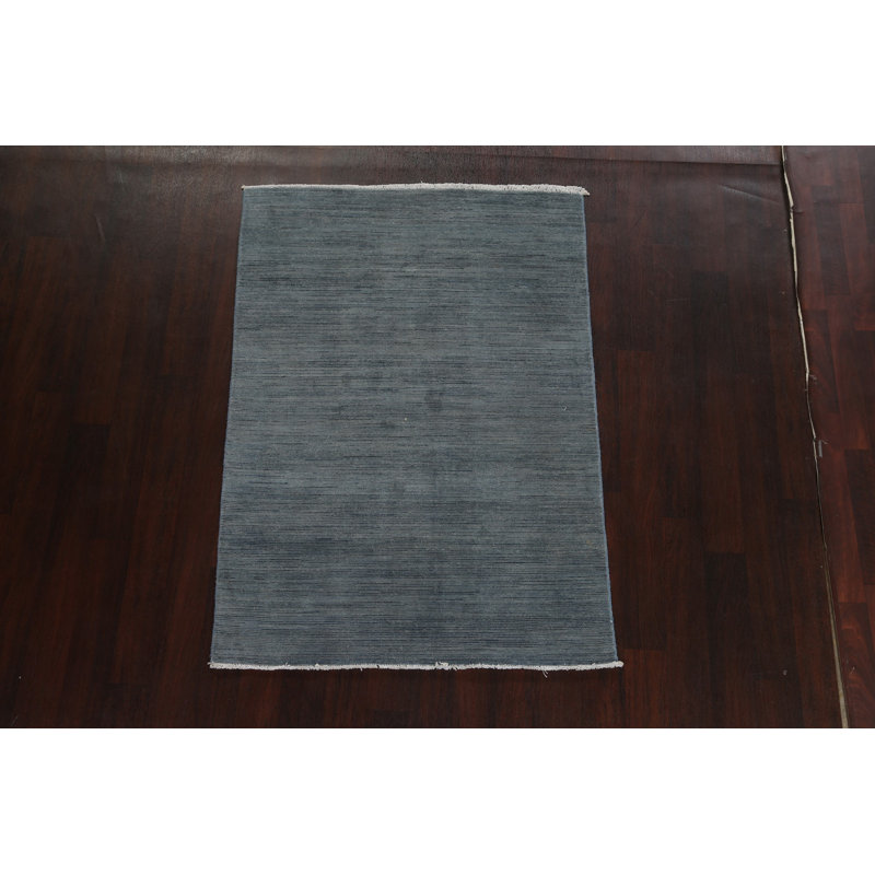 Tapis oriental unique en laine noué à la main style contemporain Gabbeh Kashkoli 3 pi 11 po x 5 pi 6 po