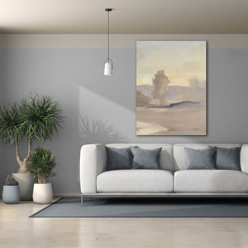 «Monochromatique Farm View 4» par Silvia Vassileva, art mural sur toile, 40 x 54 po, H 54 po x l 40 po x P 1,5 po
