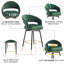 Tabouret de bar rotatif 29,5 po Roellig-1831422215