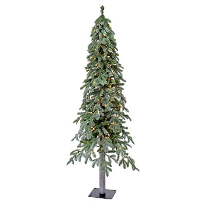 Lighted Artificial Alpine Trees Christmas Tree