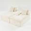 Chaise longue double en velours Turtle-683671758