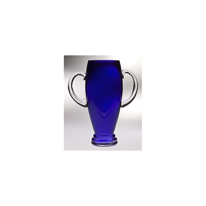 Royst Glass Table Vase, 10" H x 7.5" W x 4.25" D