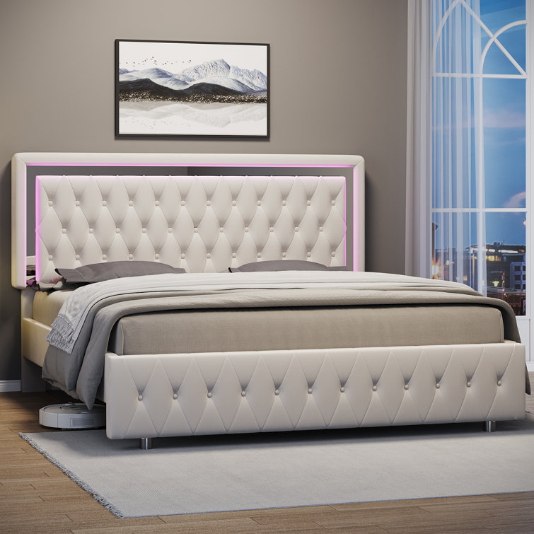 Braiya Tufted Low Profile Standard Bed