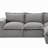 4 - Piece Upholstered Boneless Chenille Modular Sectional Sofa with Removable Ottoman– Fully Compressed, No Assembly Required-1283040805