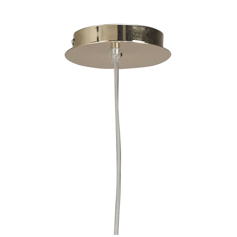 Eurich 4 - Light Drum Pendant, French Gold, Ivory White
