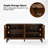 Camellon Mid-century 60" Wide Solid Wooden Legs Sideboard with Adjustable Shelves