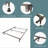 Pomona Advanced Bed Frame with Steel Rivets-476839684