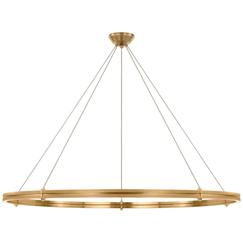 Paxton 10 - Light LED Chandelier, Natural Brass