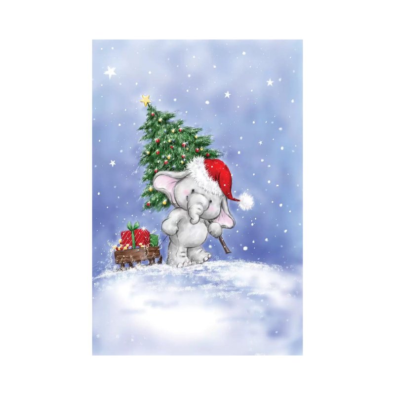 Elephant I by MAKIKO - Wrapped Canvas Print, 66.04 cm H x 45.72 cm W x 1.91 cm D