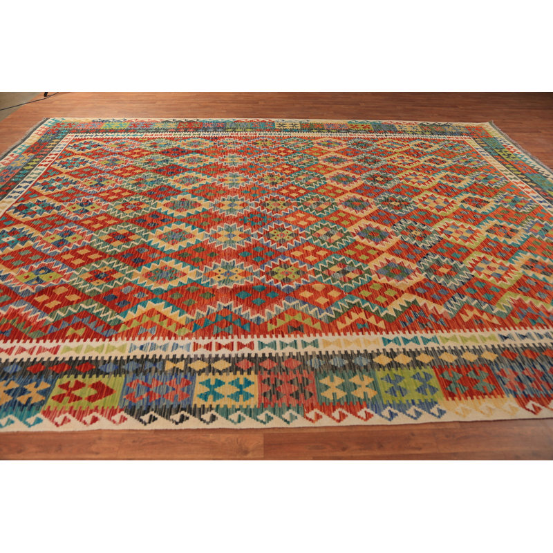 Tapis oriental en laine tissé à la main 10 x 13