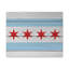 «Wooden Chicago Flag», art mural sur toile