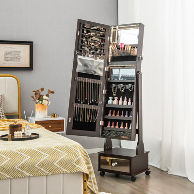 Torra 16.5'' Wide Freestanding Jewelry Armoire