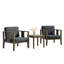 Ensemble de patio d'extérieur pour deux personnes en teck Junco avec coussins et table d'appoint-2002045962-2002045957