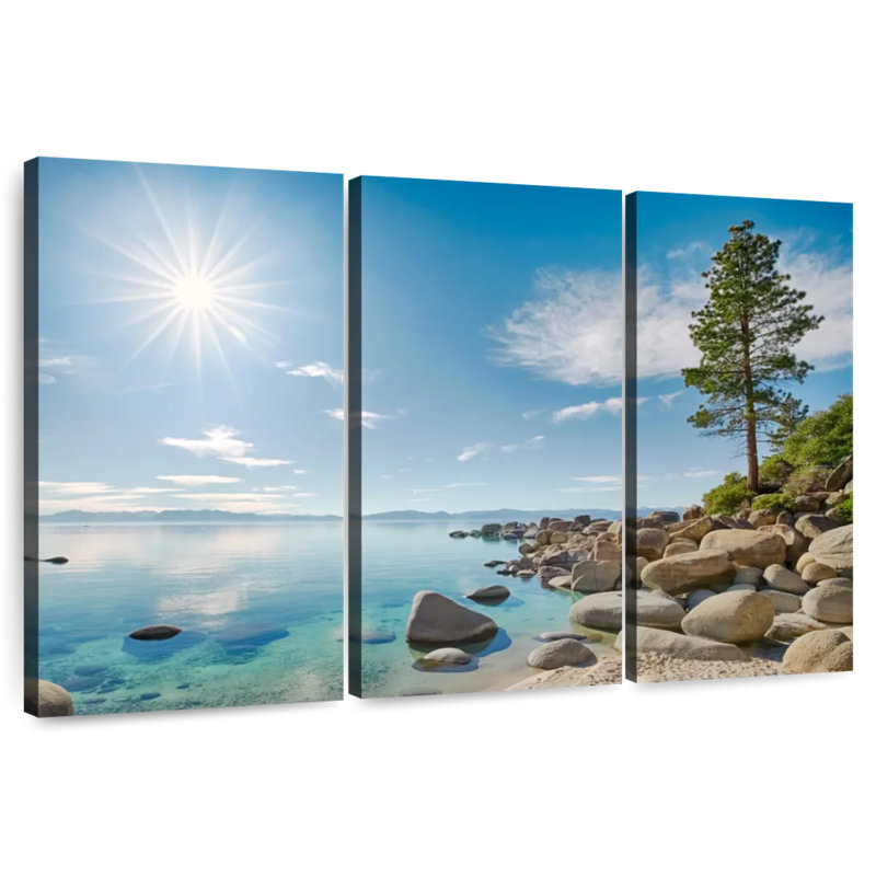 Ciel bleu d'Alvord Lake Tahoe, H 20 po x l 33 po