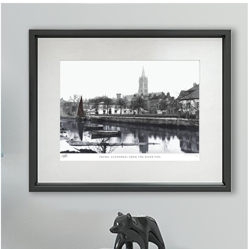 Truro, Cathedral From The River 1903 by Francis Frith - Single Picture Frame Print, 40cm H x 50cm W x 2.3cm D