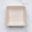 Bol carré miniature en porcelaine, sable-130212720
