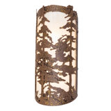 2 - Light Flush Mounted Sconce