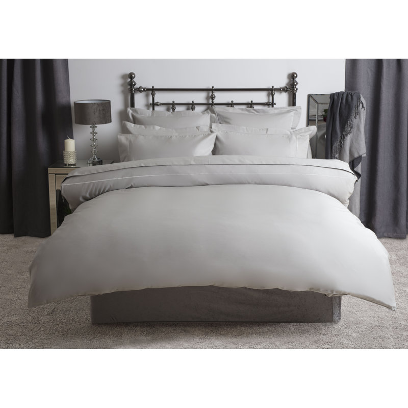 1500 TC Royale Sateen Sateen Fitted Sheet, Single (3'), Platinum