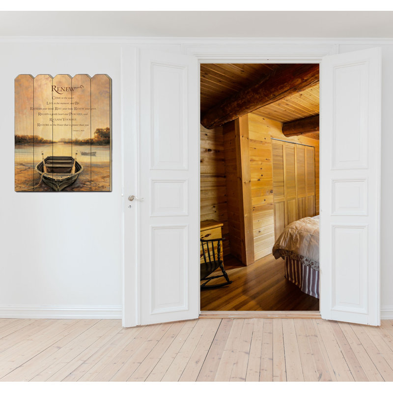 «Renew», reproduction sur bois