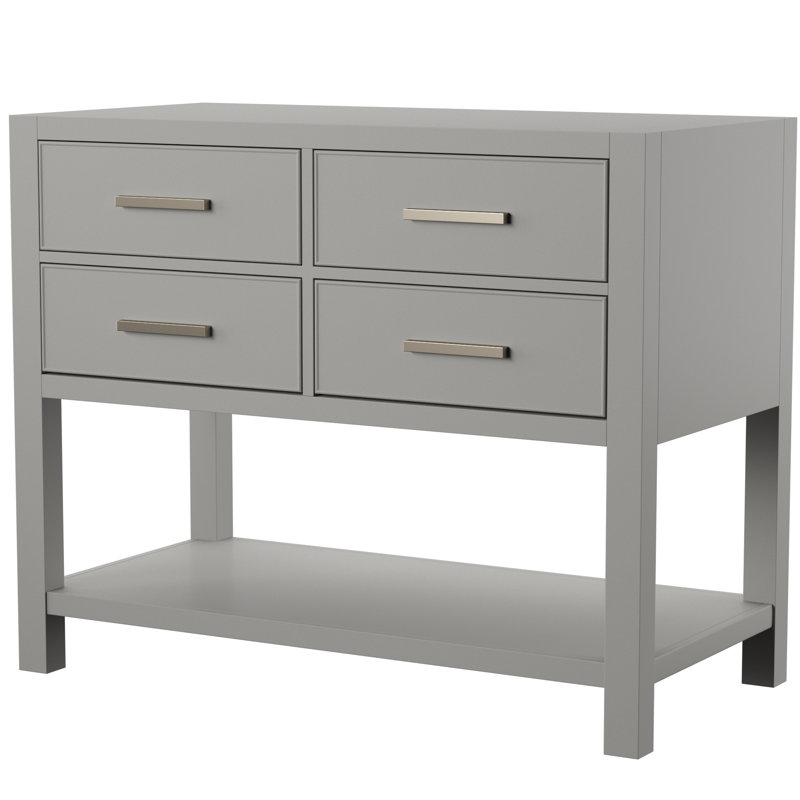 Base de meuble-lavabo simple 42 po Brooks, Gris givré
