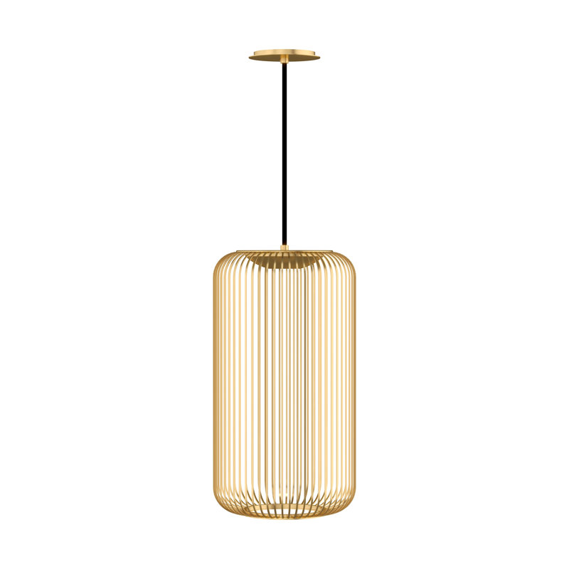 Kai 1 - Light LED Pendant, Natural Brass