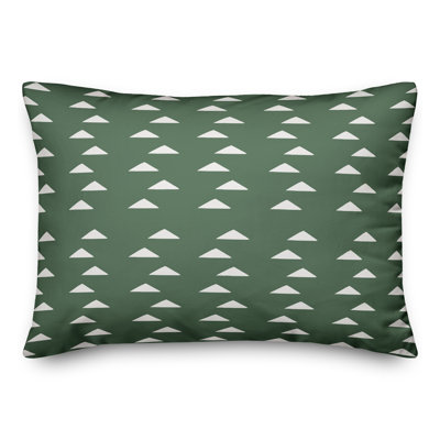 Housse de coussin rectangulaire d'extérieur et insert Triangle Patterns 19