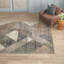Tapis abstrait Jacaria pour le salon, la chambre et la cuisine, gris / ivoire-1344309868