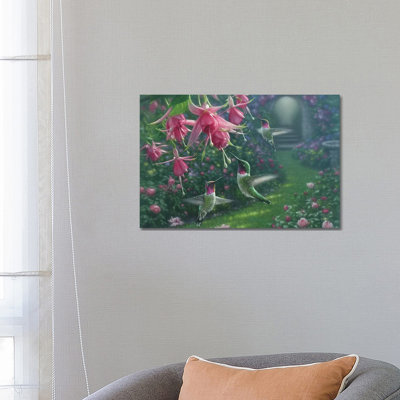 Hummingbird Haven by Collin Bogle - Print on Canvas