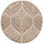 Ikat Handmade Tufted Wool Ivory / Brown Area Rug-1598649813