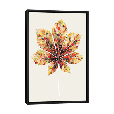 « automne mosaic leaf feuille iv », reproduction d’impression sur toile