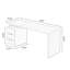 Bureau rectangulaire en bois massif avec 3 tiroirs Burlywood-1545097651-1545097663