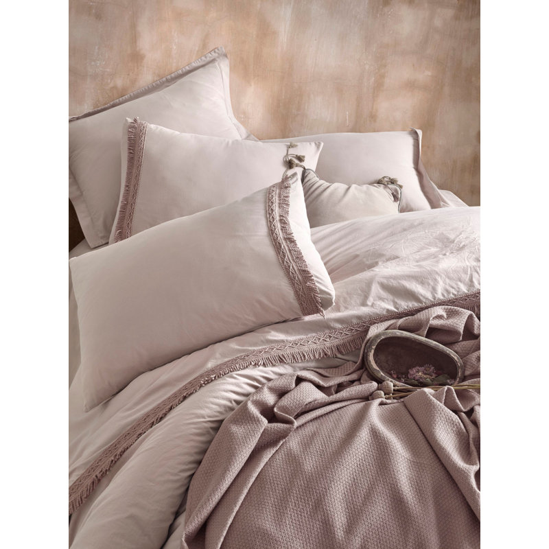 Ensemble de housse de couette 100% coton 4 pièces Van Ellis, Beige