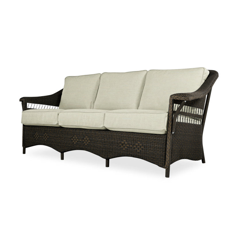 Nantucket Outdoor 3 - Seat Patio Sofa, Remy Pebble, Mink