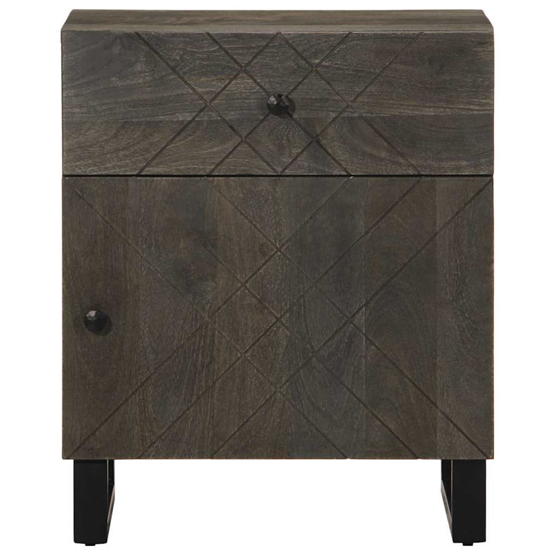 Amaury 50cm W Metal Bedside Table