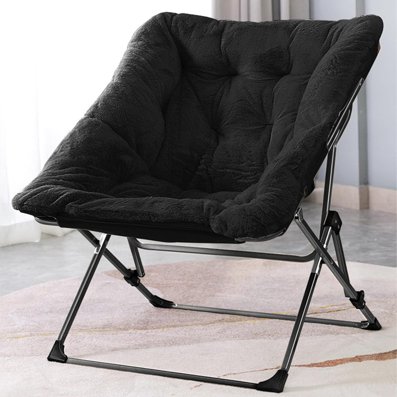Margrate 27,5 po de largeur, Similifourrure noire
