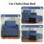 Fauteuil-lit convertible 3 en 1 avec dossier réglable