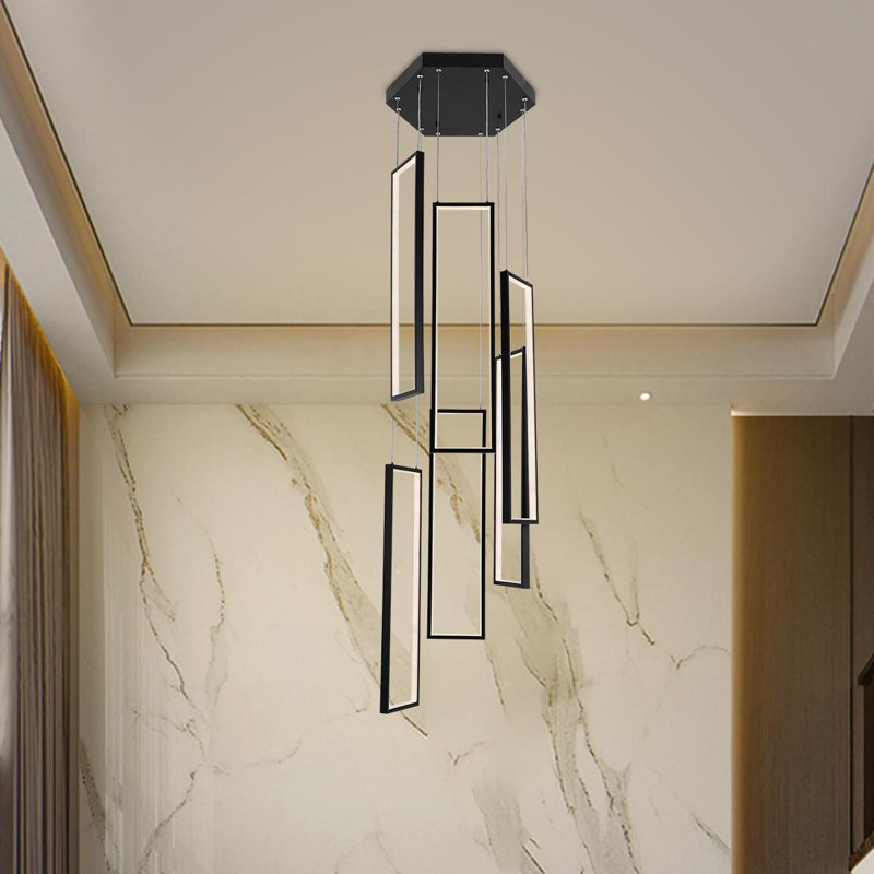 Luminaire suspendu lustre 6 lumières Clatterbuck