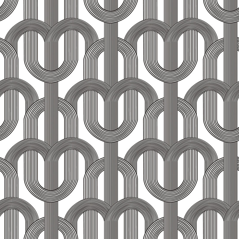 Papier peint auto-adhésif Lattice, Noir