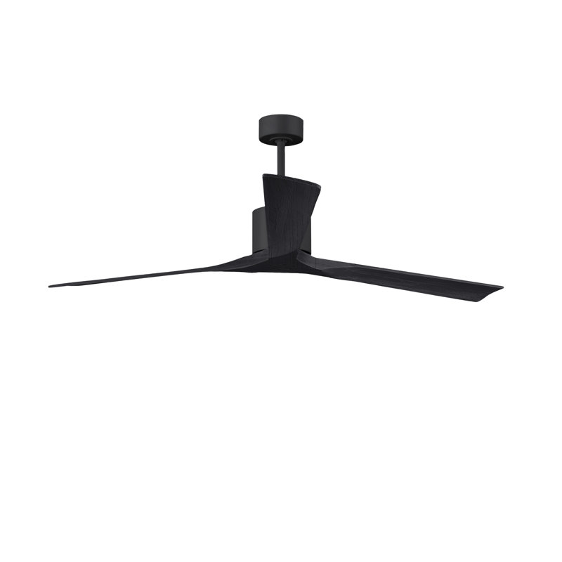 Nan XL 3 - Ventilateur de plafond, Noir mat, Noir mat
