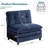 Moderm Upholstered Chenille Armless Compression Accent Chair-1620947978