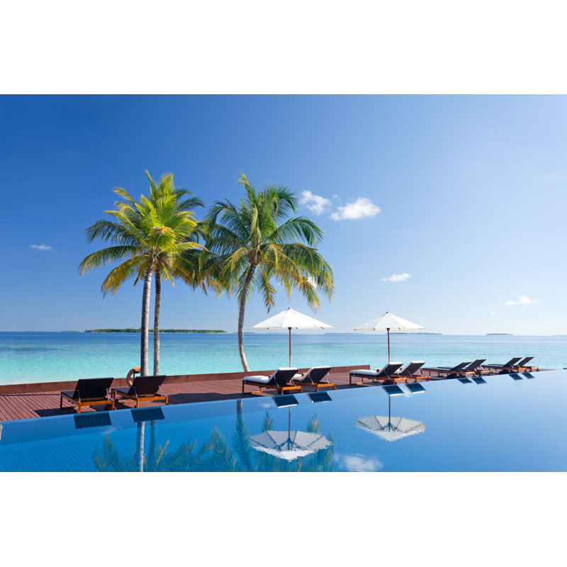 Belle piscine tropicale par Amripoto, H 24 po x l 36 po
