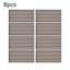 8-Pack Self-adhesive Acoustic Wood Slat Wall Panels for Interior Decor