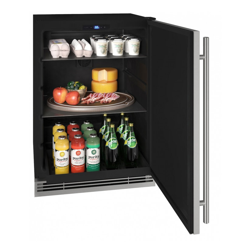 U-Line 23.9'' W Freestanding 185 Cans (12 oz.) 5.7 Cubic Feet Beverage Cooler with Reversible Door