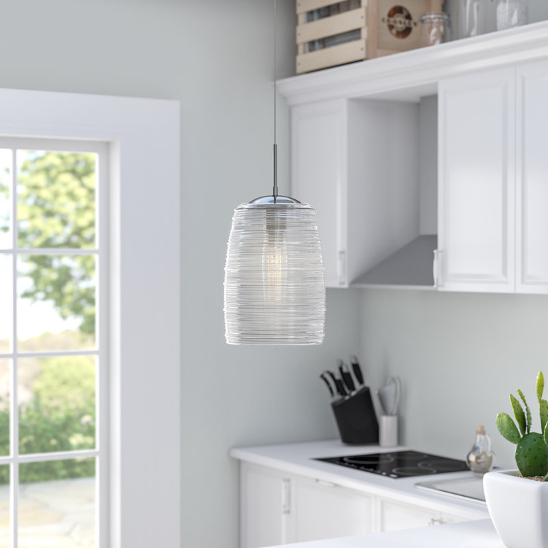 Luminaire suspendu cylindrique à 1 lumière Zambrano