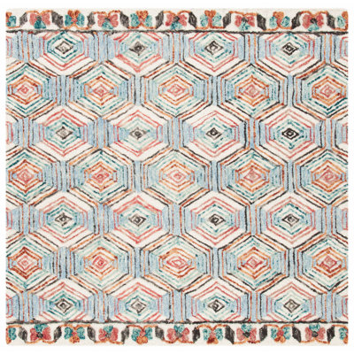 Brashear Hand Tufted Wool And Cotton Geometric Rug