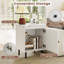 51cm W Metal Bedside Table