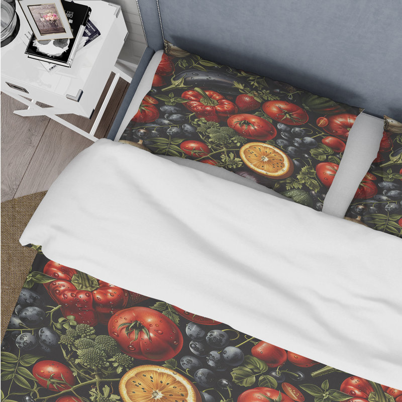 Ensemble de housse de couette Red Green, Housse de couette très grand et 2 très grandes t