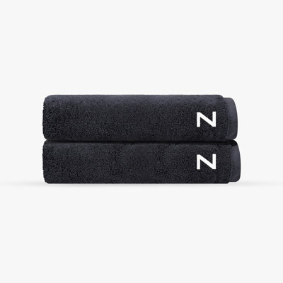 Monogrammed Cloer 2 pcs Turkish Bath Towels Set