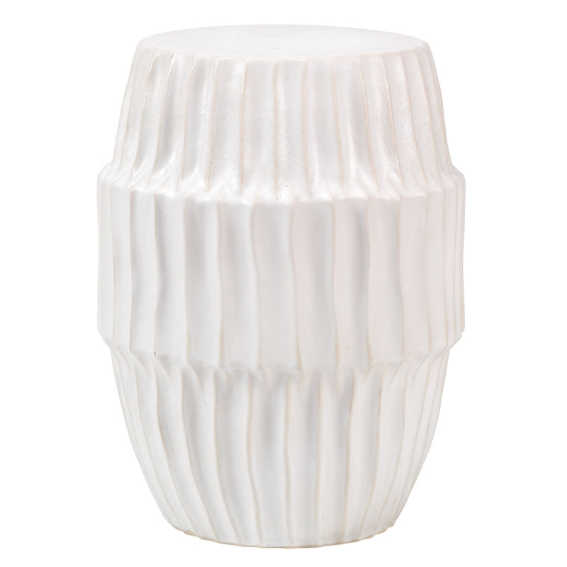 Algae End Table, White Ombre